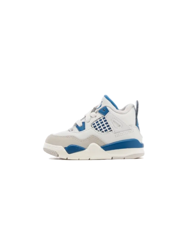 Air Jordan 4 Retro Military Blue (2024) Bébé (TD) brillant des détails fins