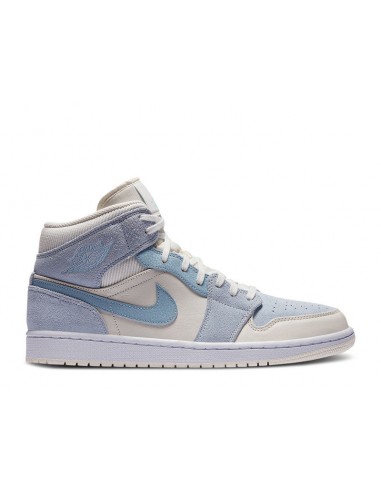 Air Jordan 1 Mid Mixed Textures Blue Voir les baskets