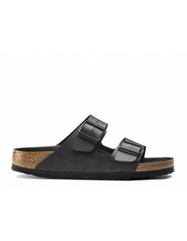 Birkenstock Arizona Birko Flor Black Black Foot Bed brillant des détails fins