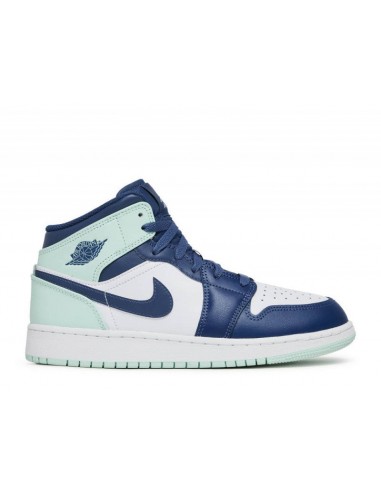 Air Jordan 1 Mid Mystic Navy Mint Foam (GS) une grave pollution 