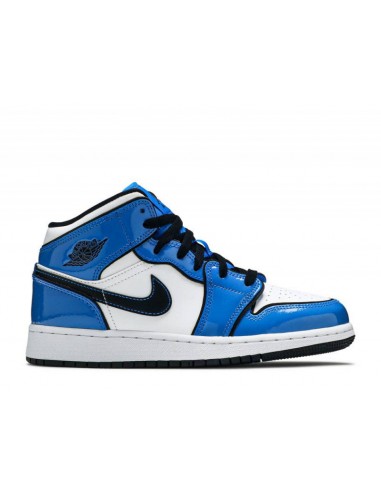 Air Jordan 1 Mid Signal Blue (GS) commande en ligne