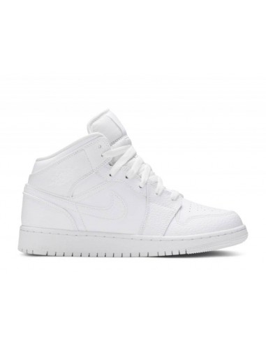 Air Jordan 1 Mid Triple White (GS) l'achat 