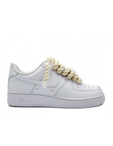 Nike Air Force 1 Low White Custom Lacets Corde Cream Comparez et commandez 