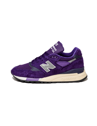 New Balance 998 Made In USA Plum Purple brillant des détails fins