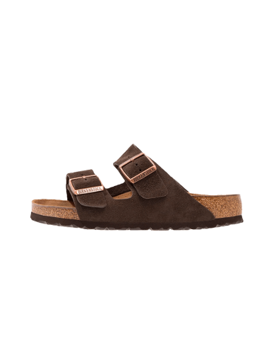 Birkenstock Arizona Suede Leather Soft Footbed Mocha meilleur choix