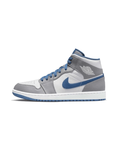 Air Jordan 1 Mid True Blue Pour