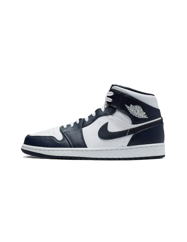 Air Jordan 1 Mid White Metallic Gold Obsidian en ligne des produits 