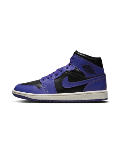 Air Jordan 1 Mid Purple Black la colonne vertébrale