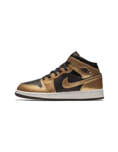 Air Jordan 1 Mid Metallic Gold les ctes